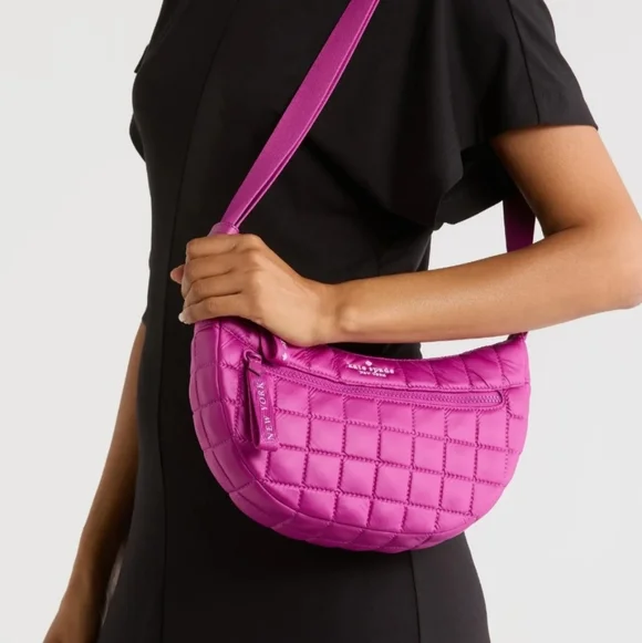 NWT Kate Spade Camden Quilted Sling Bag in Baja Rose - Picture 1 of 11